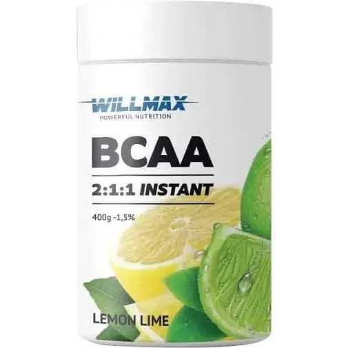 Амінокислота BCAA Willmax BCAA 2:1:1, 400 грам - Лимон-лайм