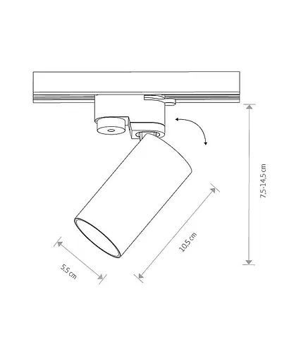 Світильник Nowodvorski 7584 Profile Mono GU10 1x10W IP20 білий - фото 3