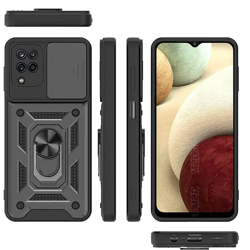 Ударостійкий чохол Epik Camshield Serge Ring для Samsung Galaxy M53 5G Чорний - фото 4