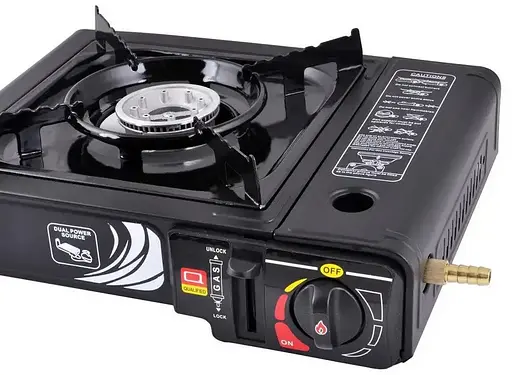 Портативна газова плита Lion 66-3 з адаптером - фото 4