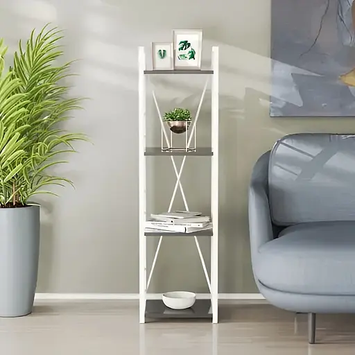 Этажерка 4/34 Серии Коннект 120x34x28 белый ДСП Сосна Кембра 16мм FRD-104282