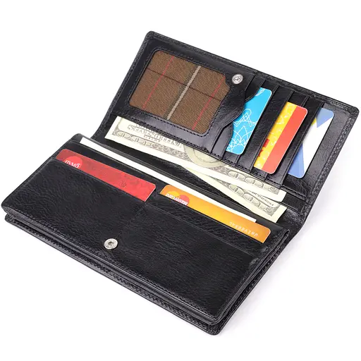 Женский кошелек из натуральной глянцевой кожи Tony Perotti 18.5х9х2 см acs0032272 - фото 6