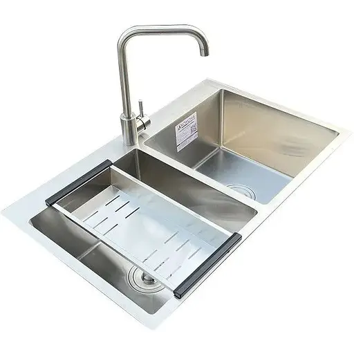 Комплект мийка + змішувач Romzha Arta U-750D (B) - фото 1