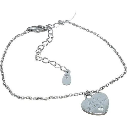 Срібний браслет TOP Silver Сердечко. 550066Б