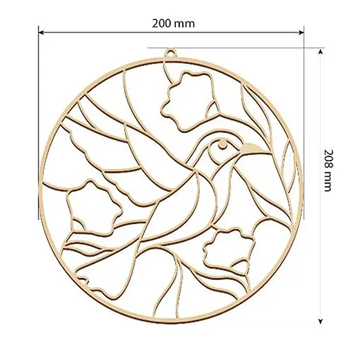 Набір для вітражного живопису за номерами "Весна прилетіла" FDSGK-008 - фото 2