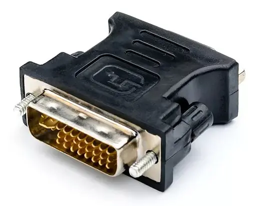 Переходник адаптер Atcom Dvi 24 + 5 to Vga черный - фото 2