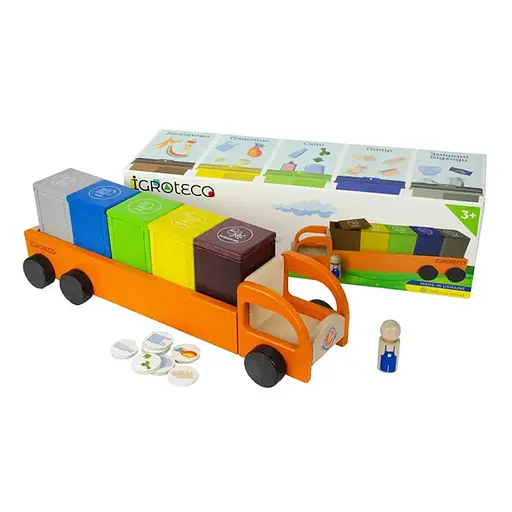 Деревянная развивающая игра "Сортируем отходы" Igroteco 900798 - фото 1