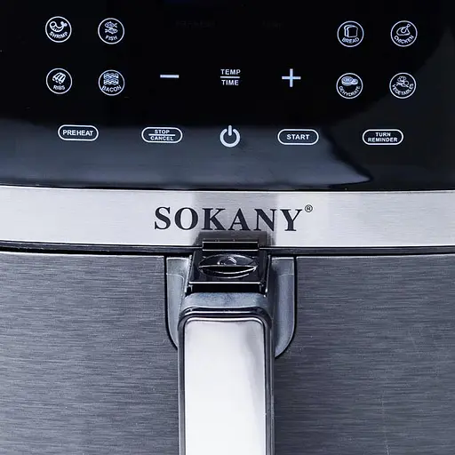 Аэрофритюрница аэрогриль безмасляная Sokany SK-10004 8.5 л электрическая сенсорная 1800 Вт - фото 2