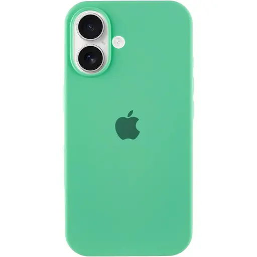 Чехол Epik Silicone Case Full Protective AA для Apple iPhone 16, 6.1 Зеленый/Spearmint