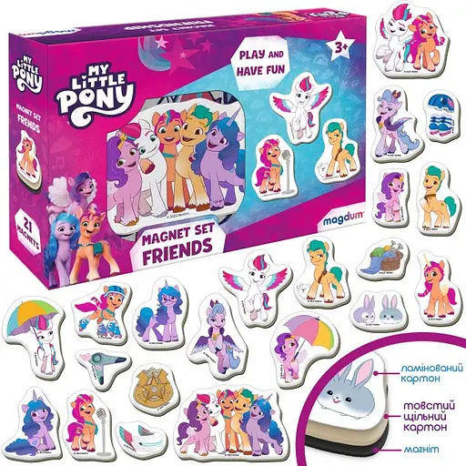 Набор магнитов My Little Pony Друзья Magdum МЕ 5031-22 - фото 4