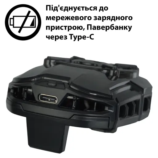 Кулер з екраном активне охолодження для телефону / планшета Memo DL16 шириною до 93 мм Black (18520) - фото 8