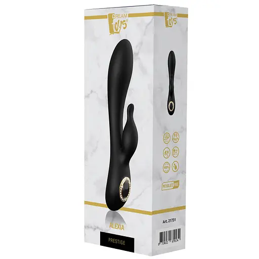 Вибратор-кролик Dreamtoys Prestige Alexia 20 см черный - фото 7