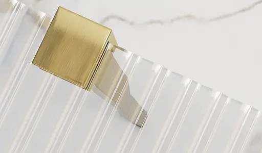 Душова стінка Rea Aero 120 intimo brushed gold REA-K4127, прозорий, золотий - фото 2