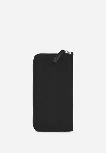 Кожаный портмоне на молнии Monik черное - фото 5