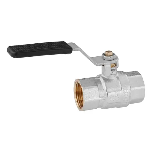 Кран кульовий Kroner 1" ВВ PN40 ручка, нікельований (CV033218) - фото 2