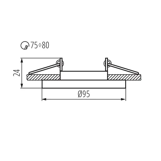 Кольцо для светильников Kanlux MORTA CT-DTO50-B (26717) - фото 3