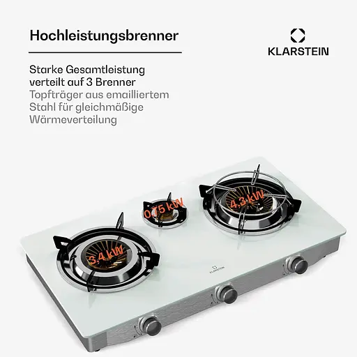 Газова варильна поверхня Klarstein Barzona 3 (10046300) - фото 4