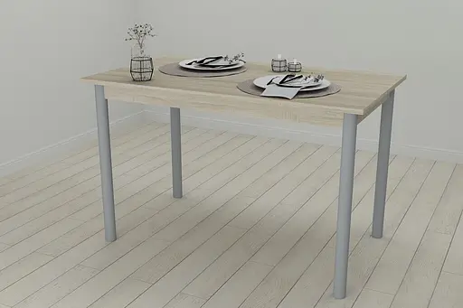 Стіл кухонний Ferrum-decor Беніта 75x120x60 Сірий ДСП Сонома 16мм (FRD-106270) - фото 3