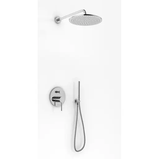 Душова система прихованного монтажу Kohlman Roxin хром + Box прихованого монтажу QW210RR35, Хром - фото 1