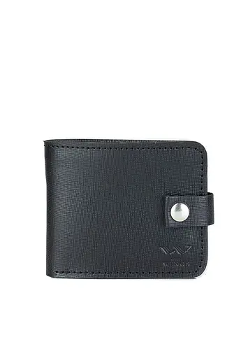 Кожаный портмоне Mini 2.0 черный Сафьяно - фото 2