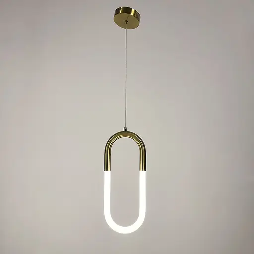 Підвіс зі світлодіодним овалом у латунному корпусі | Арт. A 074/1 AB | Line F - фото 5