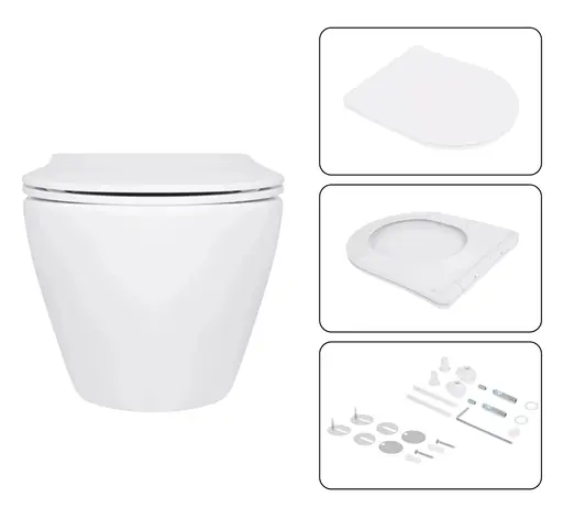 Набір Q-tap Nest 4 в 1 підвісний унітаз Jay Ultra Quiet 520x360x320 + комплект інсталяції QT07335175W48201 - фото 6