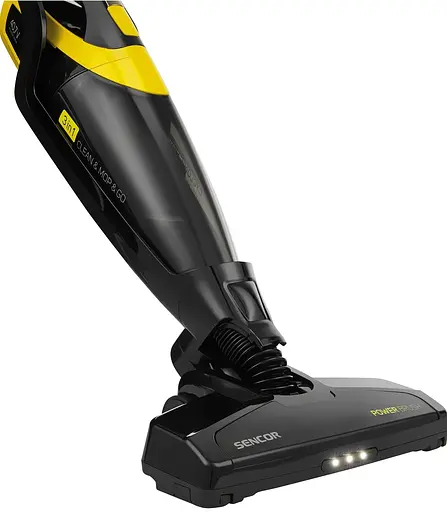 Sencor Пилосос безпровідний, вологе прибирання, конт пил -0,5л, НЕРА, чорно-жовтий - фото 4
