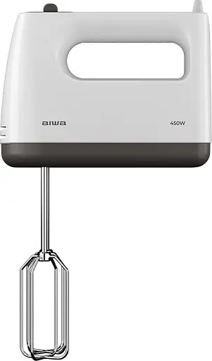 Міксер AIWA TeSaberu AHX-600 ручний 450Вт/ 5 швидк./ TURBO/ білий