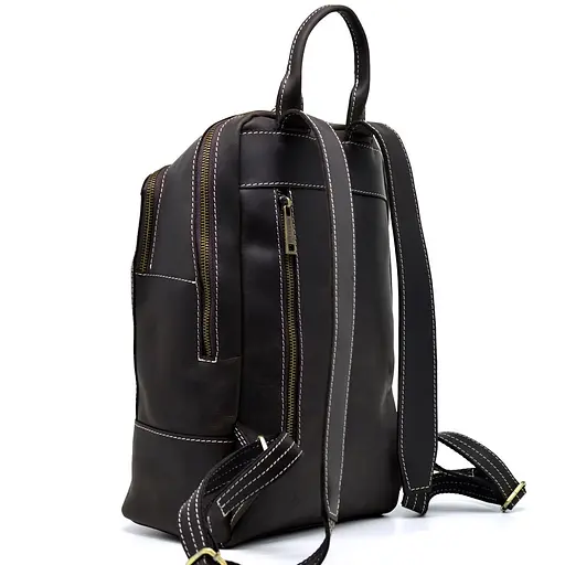 Кожаный женский рюкзак TARWA 27х36х13 см sum0026429 - фото 5