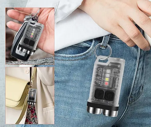 Ліхтар брелок акумуляторний Boruit V3 900 lm - фото 7