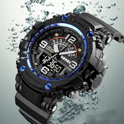 Наручний годинник чоловічий 1617BU blue Skmei acs0030679 - фото 4