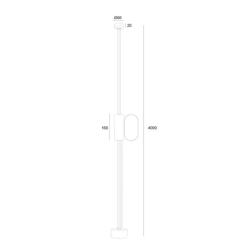 Настінний світильник Skarlat RLL2003 9W WH+BK 4000K - фото 3