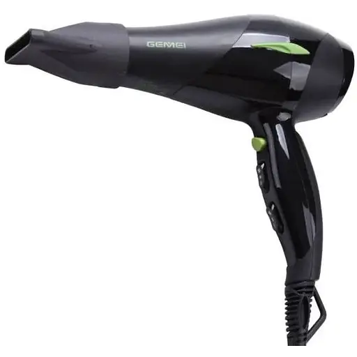 Фен для сушіння та укладання волосся Gemei GM-150 з дифузором - фото 1