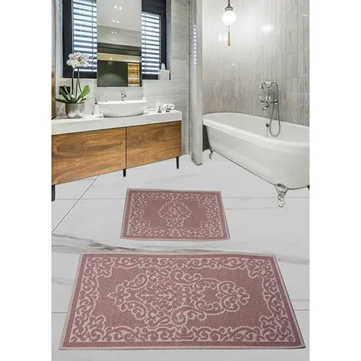Набір килимків для ванної кімнати Diva Sultana Pink 60 x 100 + 50 x 60