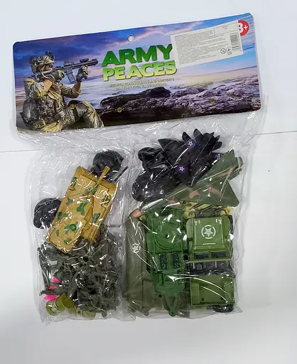 Комбат 20 B, 36 элементов, солдаты, танк, машинка, пистолет, карта, в пакете (6965802420026) Вид 3 - фото 1