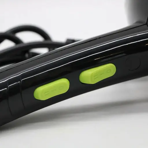 Фен стайлер Rainberg RB-2208 концентратор 3 швидкості 3 режими температури 7800Вт Чорний/Салатовий - фото 2