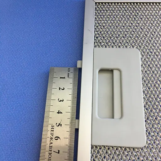 Алюминиевые решетки ( 2шт. ) для кухонной вытяжки Ventolux GARDA 60 (750) SMD, размер 205*475 мм + 130*475 мм - фото 3