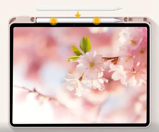 Чехол-книжка CDK для Apple iPad Air 13" M3 2025 экокожа/силикон Smart Case cлот cтилус (017899) pink sand - фото 4