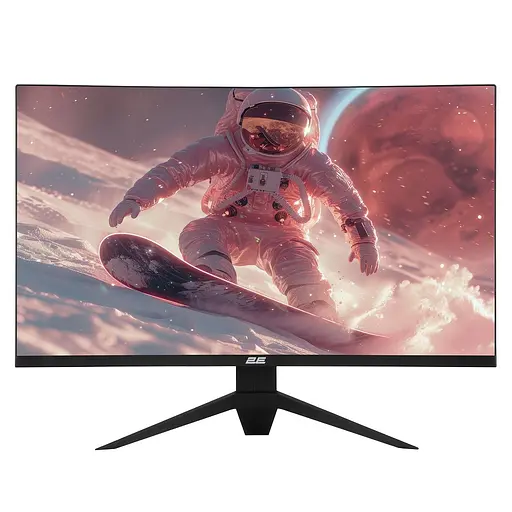 Монітор 27" 2E G2725BV вигнутий WLED, VA, 2560x1440 (16:9), 1 мс, 180 Гц, 300 кд/м², 5000:1, 1500R, 2x3 Вт, 178°/178° чорний - фото 1