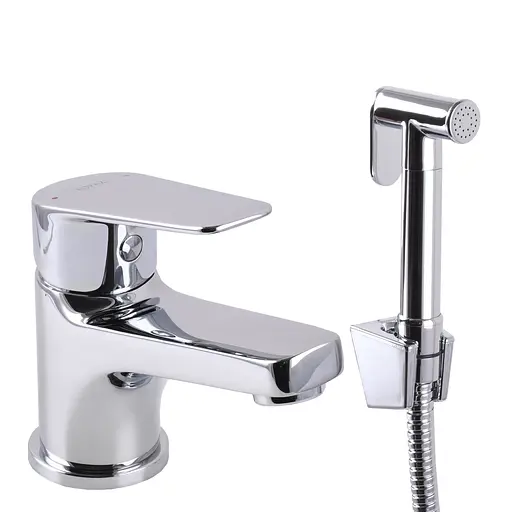 Змішувач для умивальника Topaz Capri TCA-15206-H43 гігієнічний зі стоп-лійкою вбудований клапан D35, Хром - фото 1