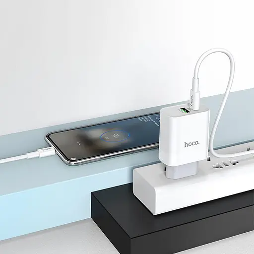 Комплект зарядний набір Hoco C80A Type-C to Type-C cable Rapido 2 порти 1 USB і 1 Type-C - фото 5