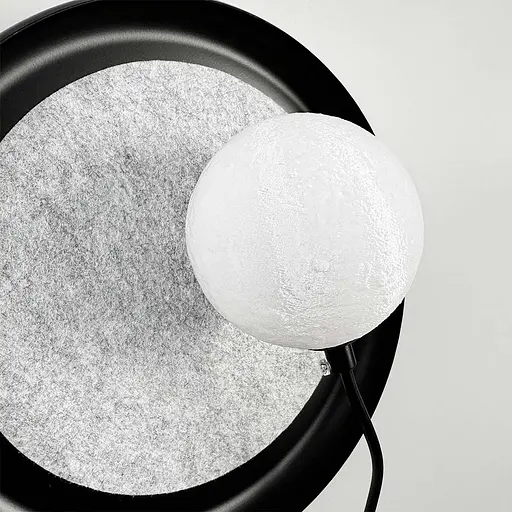 Бра у чорному корпусі із білою кулькою на магніті Арт. W 166 B -250 BK Line F - фото 6