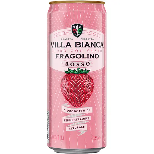 Сидр Villa Bianca Fragolino Rosso 7-8.5% з/б 0.33 л