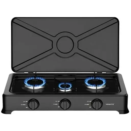 Таганок 3-х кам. Sokany з кришкою SK-07003