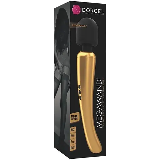 Потужний вібромасажер Dorcel Megawand Gold перезаряджається 160 режимів - фото 4