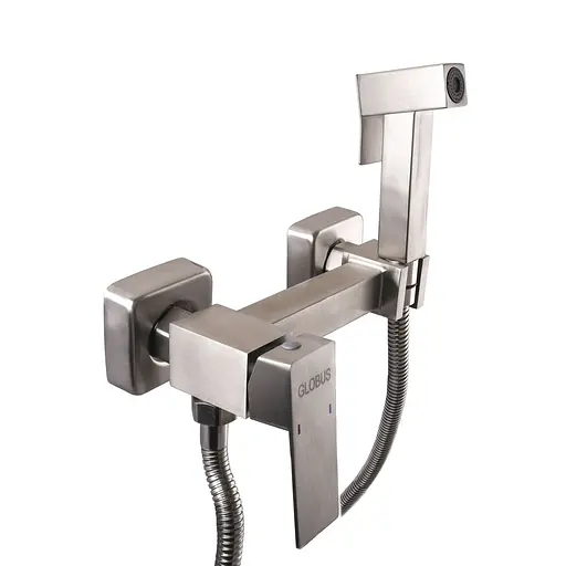 Змішувач для гігієнічного душу зовнішнього монтажу 150 мм Globus Lux SBQ-5-106MIX-SS, Нержавіюча сталь - фото 1