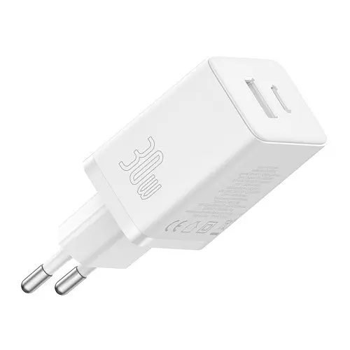 Мережевий зарядний пристрій Baseus Cube Fast Charger C+U 30W EU Cluster білий P10111404213-00 - фото 2