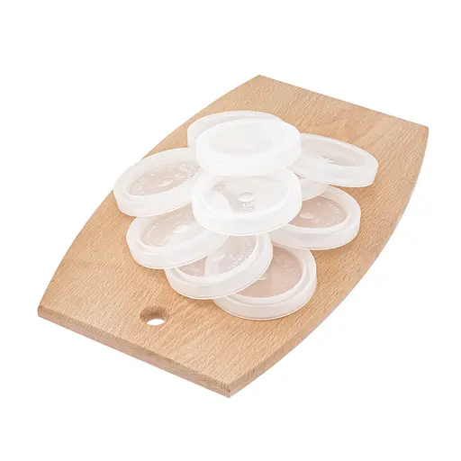 Комплект з 10 кришок поліетиленових термозбіжних I-Кг 8-82 для консервування, Мед 86521 - фото 4