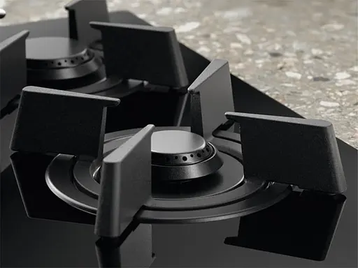 Варильна поверхня комбінована Electrolux 90 см розширена зона чугун чорний - фото 4