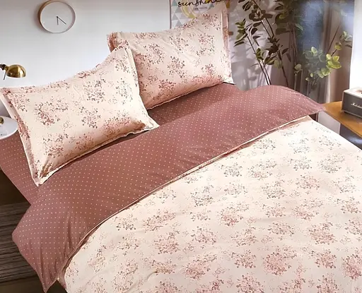 Постельное белье сатин Laura-Grand 21 евро комплект цветочный принт - фото 1